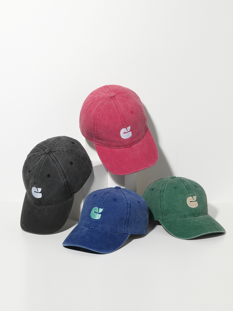 New logo washed cap J74104010